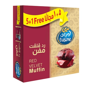 Lusine Red Velvet Muffin 60g &times;5 + 1 Free