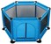 Generic Foldable Baby Kids Playpen Activity Center Room Fitted Floor Baby Kids Safety Protection Care Playpen Tent Crawling Game Folding Fence Toys Bule