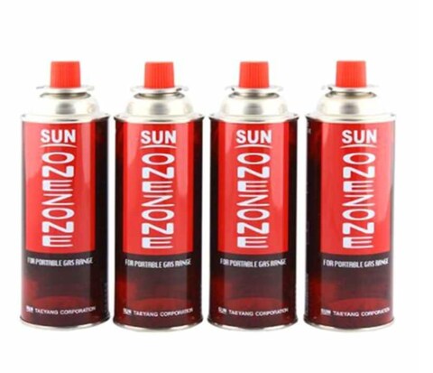 CAMPING GAS BOTTLE SET 4 PCS FOR KITCHEN AND CAMPING