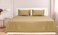 Hotel Linen Klub King Bed Sheet 3pcs Set , 100% Cotton 250Tc Sateen 1cm Stripe, Size: 260x280cm + 2pc Pillowcase 50x75cm , Bronze