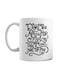 muGGyz Best friends Printed Coffee Mug White/Black 325ml