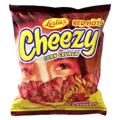 Leslies Cheezy Red Hot Corn Crunch 70g