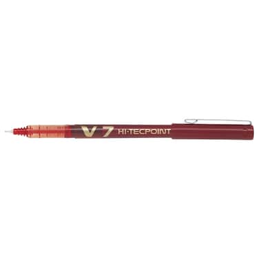 Pilot V7 Hi-Tecpoint BX-V7 Roller Ball Pen, 0.7mm, Red