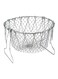 Generic Stainless Steel Foldable Fry Basket -Silver 23X11X2cm