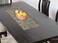 Kuber Industries Leaf Design PVC Dining Table Runner - Transparent