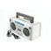 GPO Retro - Bronx Boombox Bluetooth Portable Speaker - Silver