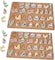 Arabic Puzzle Letter Puzzle Wooden Toddler Puzzles Puzzle Toys Jigsaw Puzzle Toy Kids Wooden Puzzle Arabic Alphabet for Kids Girl Wood Learning Board Preschool (2 Pcs Set)