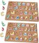 Arabic Puzzle Letter Puzzle Wooden Toddler Puzzles Puzzle Toys Jigsaw Puzzle Toy Kids Wooden Puzzle Arabic Alphabet for Kids Girl Wood Learning Board Preschool (2 Pcs Set)