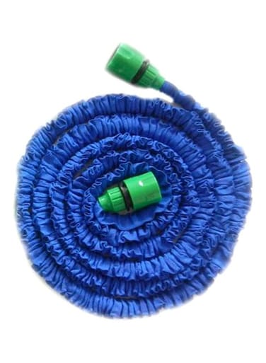 Generic Expandable Watering Magic Hose With Spray Gun Blue/Black/Green 15meter