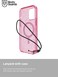 BodyGuardz Carve Glitter designed for iPhone 15 PRO compatible with MagSafe case cover with Lanyard - Pink Pizzazz