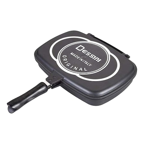 Royal Dessini Double Frying Pan 32Cm Blackred