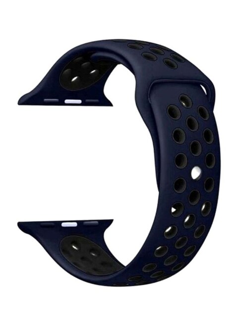 Biki Replacement Band For Apple Watch 42/44Mm Blue/Black