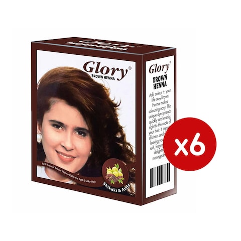 GLORY BROWN HENNA 10G*6P
