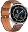 Huawei Watch 3, Connected GPS Smartwatch With Sp02 and All-Day Health Monitoring, 14 Days Battery Life, Brown Leather Strap