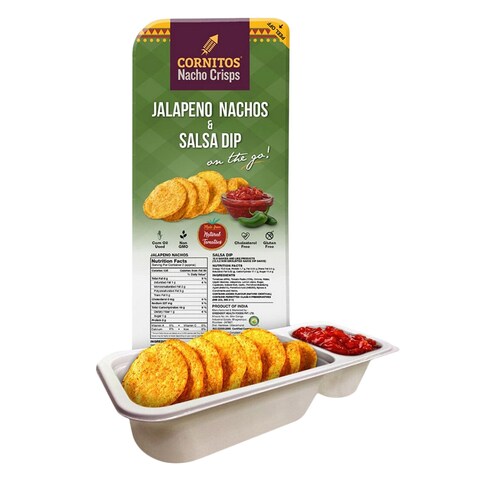Cornitos Jalapeo Nachos And Salsa Dip Nacho Crisps 70g