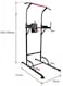 Marshal Fitness Power Tower Chin Up Bar Push Pull Up Knee Raise Weight Bench Gym Station Home Gym