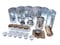 Arabic Camping Tea Bag Coffee Kits with Stove Teapot Cup Windboard Bag Sets