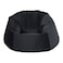 In House Niklas Velvet Bean Bag Chair - Medium - Dark Grey