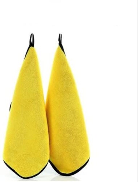 2Pcs Pcs Car Care Towel, Soft Microfiber Cleaning Cloth for Polish The Exterior of Cars, Reusable Car Cleaning Accessories