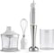 KENWOOD Hand Blender 700W with 500ml Chopper, 500ml Beaker, Whisk, Stainless Steel Wand, Triblade Technology HDP109WG White