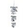 Christmas Bells Cluster Silver 35cm