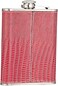 Praneel Hip Flask Steel Pink Color Leather Type