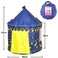 Doreen Princess Castle Play Tent with Glow in The Dark Stars, conveniently Folds in to a Carrying Case, Your Kids Will Enjoy This Foldable POP Up Blue Play Tent/House Toy for Indoor &amp; Outdoor Use（GC18