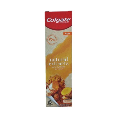 Colgate Natural Extracts With Turmeric Toothpaste Yellow 75ml