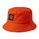 Biggdesign Moods Up Happy Bucket Hat For Women,  Cotton Wide Brim Beach and Summer Hat,  Packable Outdoor Cap, Orange Color