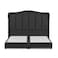 In House Shumt Linen Bed Frame - Queen - 200x140cm - Dark Gray