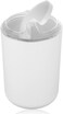 White Plastic Trash Can Waste Bin For Bedroom 19 x 19 x 29 cm