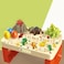Little Story ROLE PLAY DINOSAUR WORLD TOY SET  (17 Pcs) WITH INBUILT LIGHT &amp; SOUND VOLCANO &amp; DOUGH- White, 2-IN-1 Mode