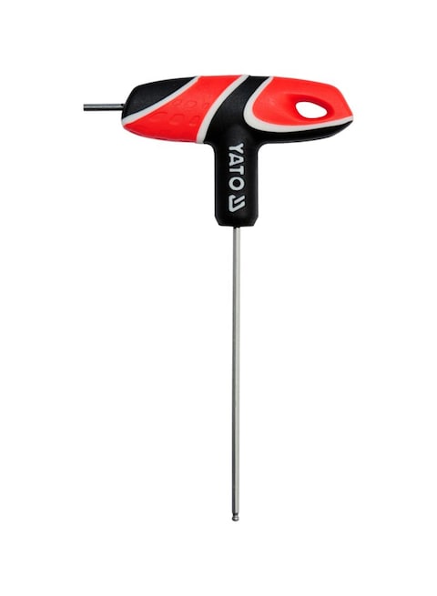 T-Handle Hex Key with Ball 2.5mm Yato Brand YT-05585 Multicolour