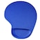 Cables Kart Mouse Pad, Ergonomic Mouse Pad with Gel Wrist Rest Support, Gaming Mouse Pad with Lycra Cloth, Non-Slip PU Base for Computer, Laptop, Home, Office &amp; Travel, Black/Blue