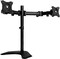 RDN - Dual LED LCD Monitor Free-standing Desk Stand with Optional Bolt-through Grommet Mount Heavy Duty Fully Adjustable Arms hold Two 2 Screens