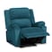 In House Velvet Classic Recliner Chair - Dark Turquoise - AB02