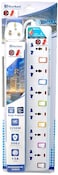 lavish NARKEN 6 WAY SOCKET SURGE PROTECTOR/FUSE PROTECTOR