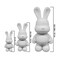 DIY MONEY SAVING BUNNY (9 inch - 23 cm) ACRYLIC FLOW POURING PAINT SET RABBIT Colors, Lemon-Yellow, Orange, Dark-Blue. Arts and Crafts, Customize Handmade Creative Birthday Gift.