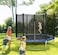 Trampoline 6Ft, High Quality Kids Trampoline Fitness Exercise Equipment Outdoor Garden Jump Bed Trampoline With Safety Enclosure