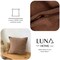 Luna Home 1 Piece 50*50cm Size, 100% Linen Cushion Cover, Solid Amber Brown