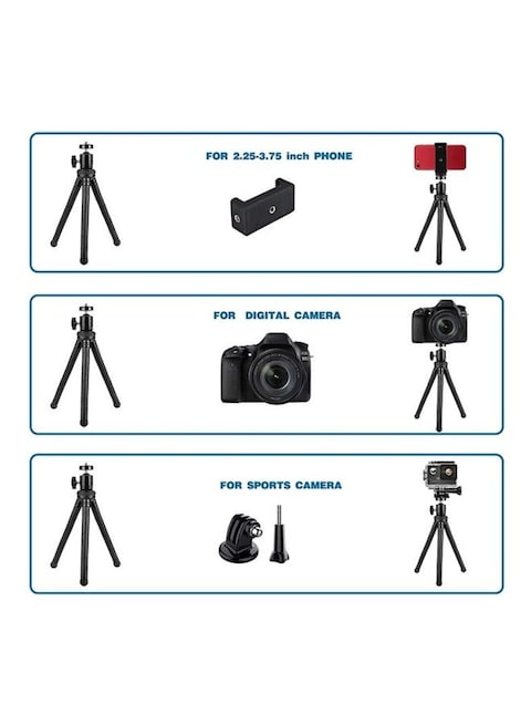 Huha Flexible Tripod Stand Black
