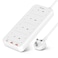 Moxedo 20W Power Strip Surge Protector 11 Way 1 USB-C PD Ports + 2 USB-A Ports + 8 AC Outlets Fast Charging with 2M Cable Length