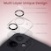 Moxedo Camera Lens Protector, 9H Tempered Glass, Scratch Resistant Aluminum Alloy Frame Camera Cover Screen Protector Compatible for iPhone 11/12 Mini 5.4 inch (EERIE BLACK)