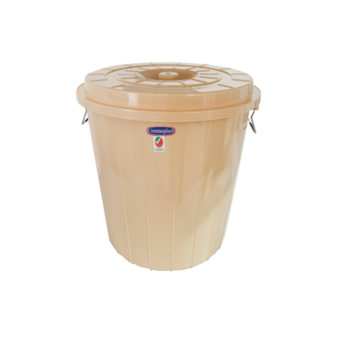 Round Plastic Drum with Lid 35L