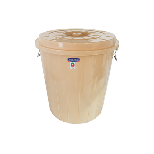 Round Plastic Drum with Lid 35L