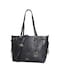 AMICA Colette Women's Tote Bag in High Quality Tote Bag with Gold Charm in Black