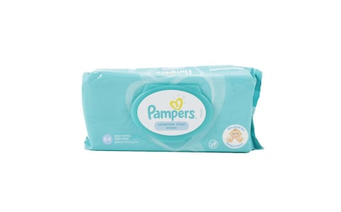 Pampers Complete Clean Baby Wipes with 0% Alcohol 64 Wipe Count