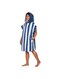 Dock &amp; Bay Adult Poncho, Hooded Beach Towel with Deep Pockets, Quick Dry, Compact &amp; Lightweight - Large - WHITSUNDAY BLUE