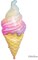 Gezhu - 40Inch Rainbow Gradient Digital Balloons Kids Birthday Decor Ice Cream Candy Lolipops Balloon Gift Donut Party Supplies Set Type