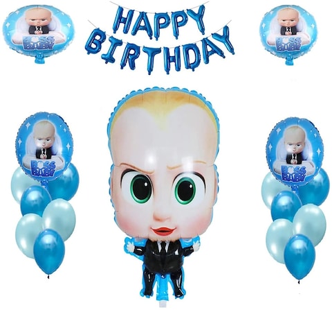 30 PCS Baby Boss Foil Balloons For Kids Birthday Baby Shower Baby Boss Themed Party Decorations